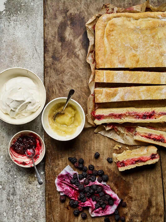 Apple and Blackberry Shortcake