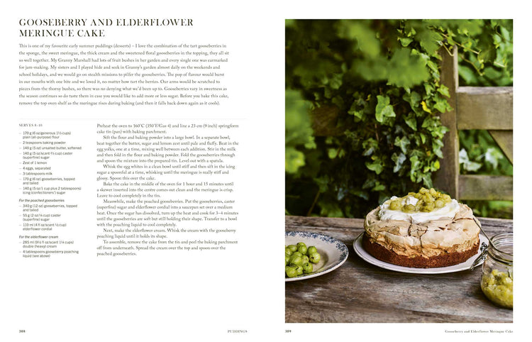 Gooseberry & Elderflower Meringue Cake - The Irish Bakery Recipe